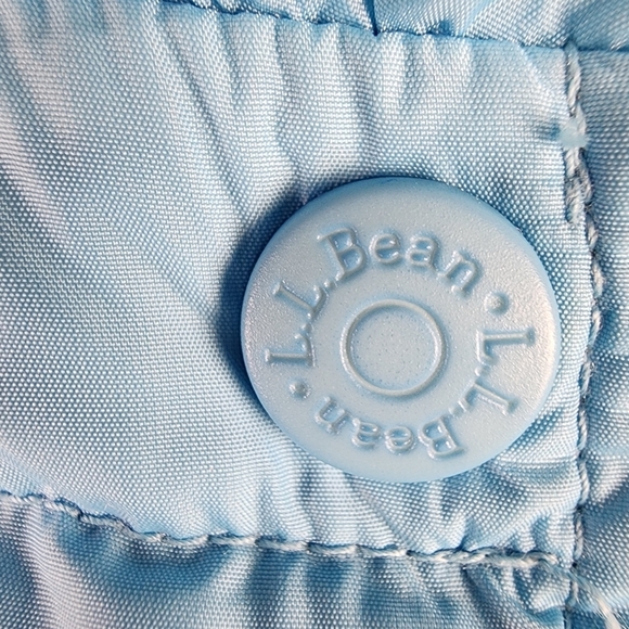 L.L.Bean Goose Down Putter Vest Winter Outdoor Layer Turquoise Blue Size Medium - Picture 6 of 11